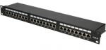 EXTRALINK Patch Panel Extralink EX. 9830, 19inch, 1U, 24 porturi, Cat6, STP, Black (EX.9830) - intend