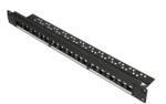 EXTRALINK Patch Panel Extralink EX. 9656, 19inch, 1U, 24 porturi, UTP, Black (EX.9656) - intend