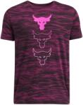 Under Armour Project Rock Gyerek szabadidő rövid ujjú pólók Under Armour PJT RCK B THREE BB AOP SS lila 1386377-505 - YL
