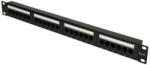 EXTRALINK Patch Panel Extralink EX. 9816 V2, 19inch, 1U, 24 porturi, Cat6, UTP, Black (EX.9816) - intend