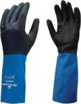 SHOWA CHM latexre mártott neoprén vegyszerálló védőkesztyű - 24 db - XL - Kék