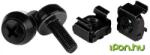 STARTECH M5 x 12mm - Screws and Cage Nuts - 100 Pack fekete (CABSCREWM52B)