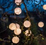 Lumineo Napelemes lampionfüzér 4, 5m fehér, 10 meleg fehér LED 12 db/csomag (40101046-1)