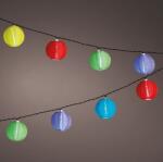 Lumineo Napelemes lampionfüzér 4, 5m színes, 10 hideg fehér LED 12 db/csomag (40101048-1)