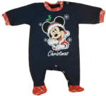 Asti Hosszú ujjú, belül enyhén bolyhos baba rugdalózó karácsonyi Mickey egér mintával