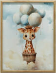  FALI PLAKÁT FA KERETES BALLON DREAMLAND 70x100 CM