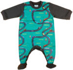 Asti Belül bolyhos hosszú ujjú rugdalózó autós mintával