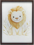  PLAKÁT FALRA ARANY KERETES OROSZLÁNBAN, MATT PAPÍR 70x100 CM