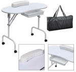 Homeland Hordozható manikűrös asztal-fehér (HO-SW110FH)