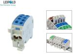  Leipold HLAK C 1P 35mm2 fővezeték csatlakozó sínre 2x25mm2+2x35mm2 125A KÉK