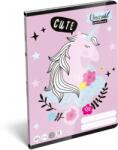 Lizzy Card 3. osztályos vonalas füzet, Unikornis minta(12-32)