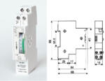  TS-GM1 mechanikus időkapcsoló sínre, napi programozású