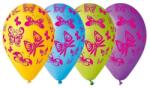  Színes pillangós léggömb lufi 5 db-os 30, 5 cm