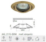 GREENLUX álmennyezeti spot lpt. állítható, matt sárgaréz AXL2115-BRM, KIFUTÓ, UTOLSÓ DARABOK!