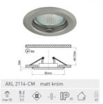 GREENLUX álmennyezeti spot lpt. fix, matt króm AXL2114-CM