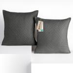  RESTILO díszpárnahuzat SOFTA szín acél dombornyomott anyag mikroszálas 45x45