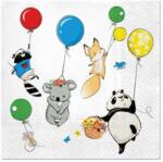 GoDan Állatos lufis party szalvéta 20 db-os, 33x33 cm