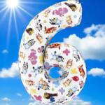  DISNEY Bluey Szülinapi Fólia lufi 6-os 66 cm