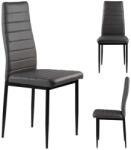 ModernHOME ökobőr Étkezőszék szett 4db - Szürke