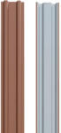 SMART Șipcă metalică gard Bravo capăt drept 2000x90x0, 50 mm cărămiziu lucios RAL 8004 (J18004AI620)