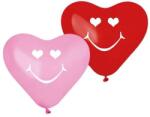  Mosolygós szíves lufi szett/5db 25 cm