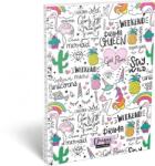 Lizzy Card Spirál füzet A4 vonalas Unikornis minta