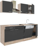 Leziter Yorki Konyhabútor - Sonoma Tölgy/Antracit - 220 cm