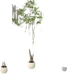  Mesterséges padlónövény, valósághű faux dizájn, testreszabható forma, zöld, 180 cm