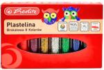 Herlitz Plastilina Herlitz, set 8 culori cu sclipici, in cutie de carton (9589003)