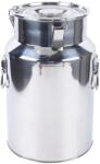  Rozsdamentes acél tejkanna, 18L kapacitás, szivárgásmentes kialakítás, Ezüst