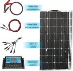  Rugalmas napelem készlet, 12 V kimenet, alkalmas csónakhoz, autóhoz, lakóautóhoz, 300 W-os napelemes rendszer