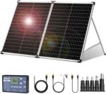Dokio Összecsukható napelemkészlet, 100 W teljesítmény, kompatibilis 12 V -os akkumulátorokkal, 100W