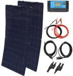  Nagy hatékonyságú napelemkészlet, 50W/100 W monokristályos, rugalmas kialakítás, 100W Kit Black