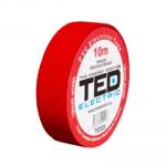 TED Banda electroizolatoare TED DZ086070, 10 m x 19 mm, rosie (DZ086070)