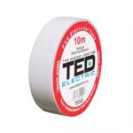 TED Banda electroizolatoare TED DZ082920, 10 m x 19 mm, alb (DZ082920)