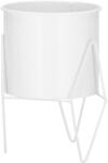 SPRINGOS fém Virágtartó állvány, 19cm - Fehér (GA0163)
