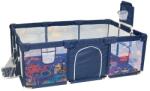 Imbaby Playpen kisgyermekek számára, tágas 124 x 188 cm, tartós anyagok, Kék 2 foci ajtó