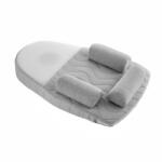 BabyJem Ferde síkmatrac és cseresznye táska BabyJem bársony (Szín: szürke)