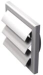 Vents MV 100 VJ LIGHT OAK Szellőzőrács grav. redőnnyel, csőcsatlakozóval szerelve