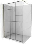 Mexen Kiotó Walk-in Zuhanyfal - 80x200 cm - Fekete/Arany (5907709132030)