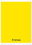 Fortuna Füzet vonalas FORTUNA Monocolor A/5 32 lapos sárga