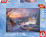 Schmidt Spiele Пъзел Schmidt от 1000 части - Пепеляшка се прибира за Коледа (58035)