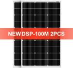  Merev napelem, 100 W teljesítmény, nagy hatékonyság 21, 8%, monokristályos szilícium, 200W merev napelem