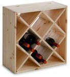 Zeller Borosállvány - Fenyőfa - 20 Palackos - 52x25x52 cm