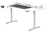 Ultradesk Birou de gaming Ultradesk - Highlander XXL, 72-117 cm, alb (UDESK-HGXL-WT)