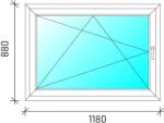  120x90 Bukó-nyíló műanyag ablak