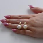  Édesvizi gyöngy fülbevaló (LB-PRL-ERRNG-29)