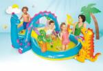 Intex felfújható dinós élménymedence , vízsugárral , csúzdával gyerekeknek , 3.02 m × 2.29 m × 1.12 m