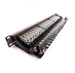  KE-Line Giga KOMPAKT 24port CAT5E árnyékolt patch panel RJ45/s