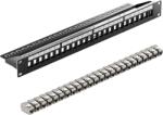  Patch Panel, 24 portos árnyékolt, szerszámmentes kialakítás, CAT7 kompatibilitás, Patch Panel Kit